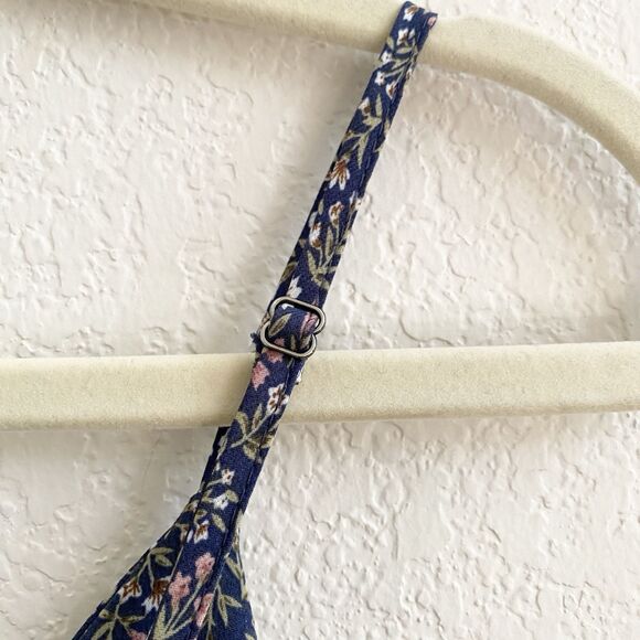 Lottie Moss Women’s Babydoll Mini Rauched Dress Sleeveless Blue Floral Size‎ M - Picture 12 of 15